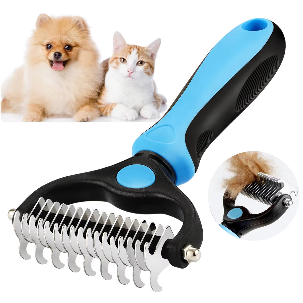 Cepillo Deslanador Quitanudos para Perros y Gatos