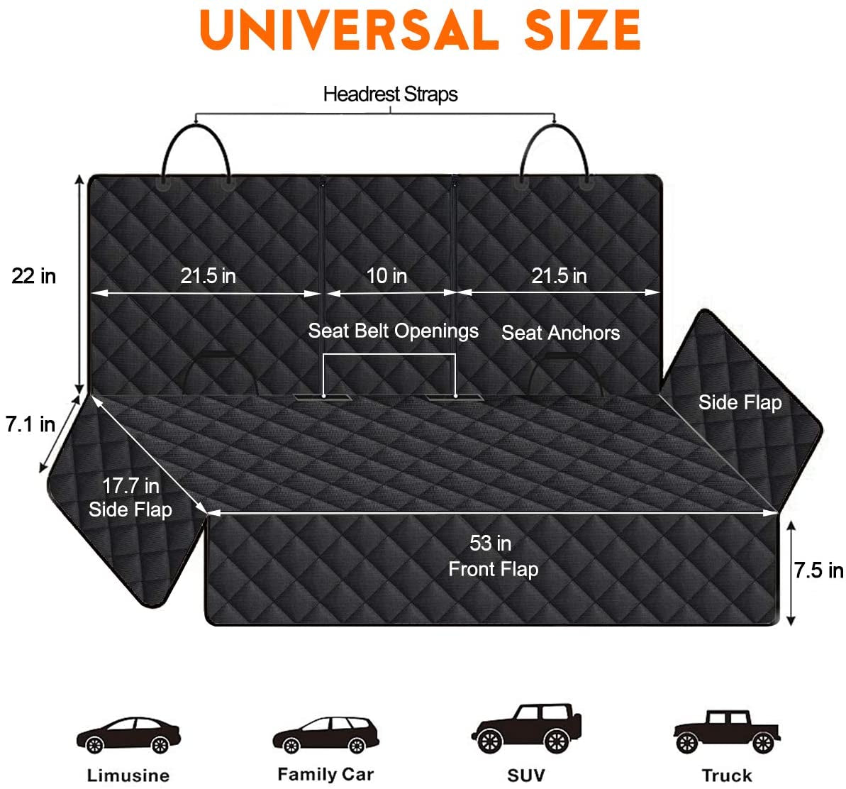 Funda Protectora para Viajes con Perros: Asiento Trasero