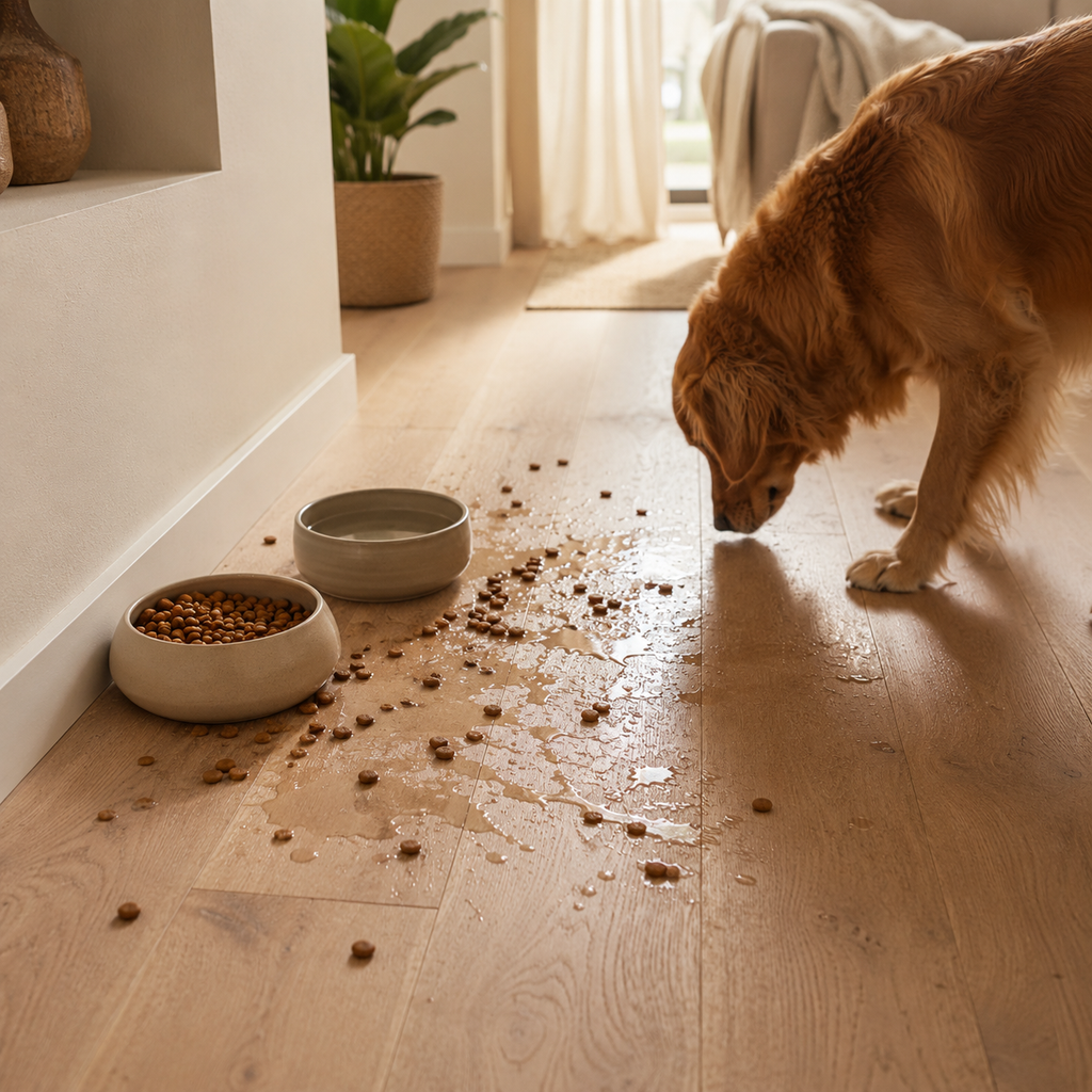 Alfombrilla Impermeable Antideslizante para Comedero de Perro y Gato