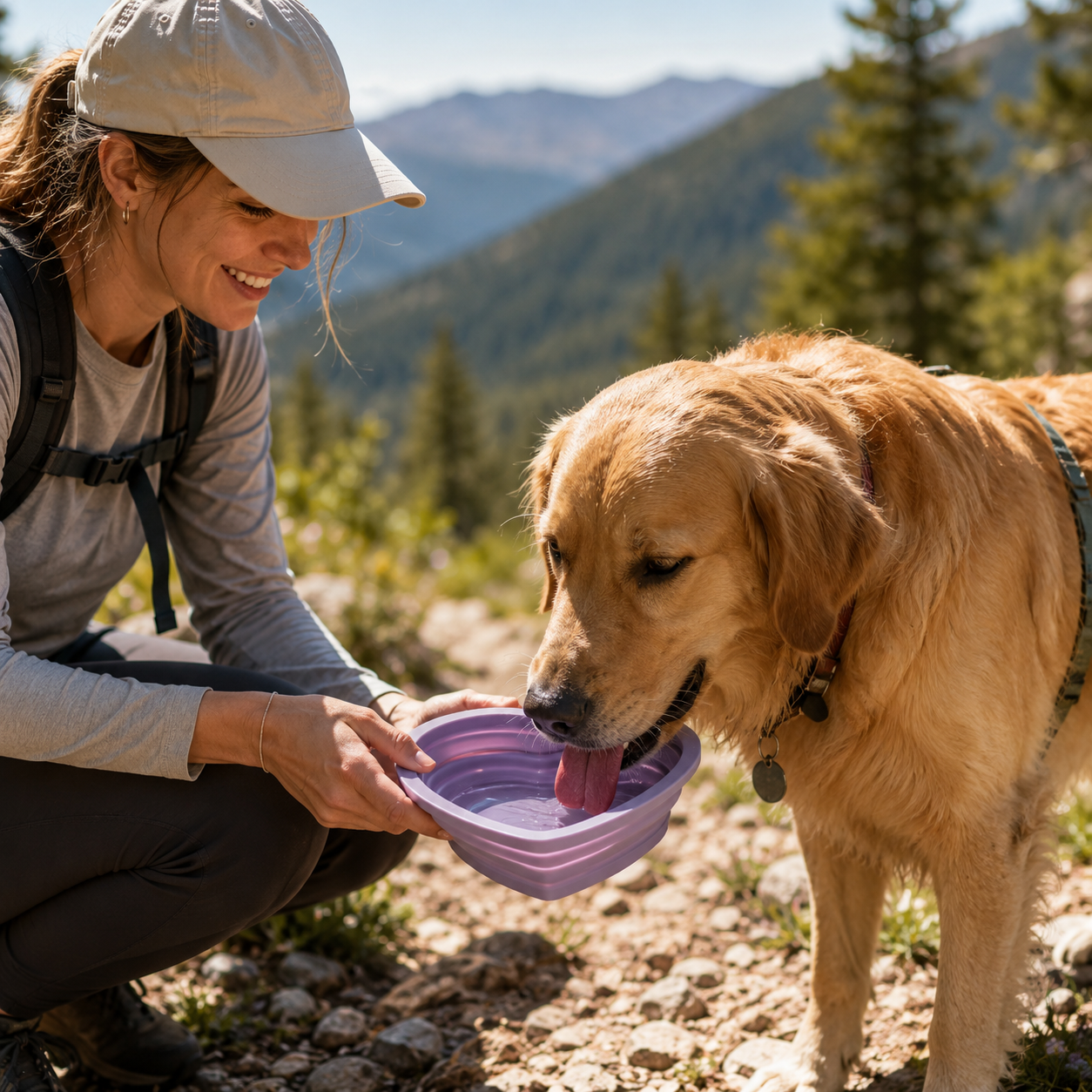 Cuenco Plegable de Viaje para Perros y Gatos