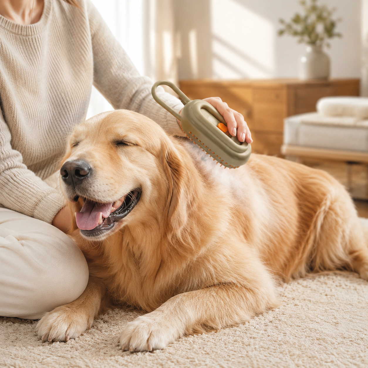 Cepillo Vaporizador para Perros y Gatos