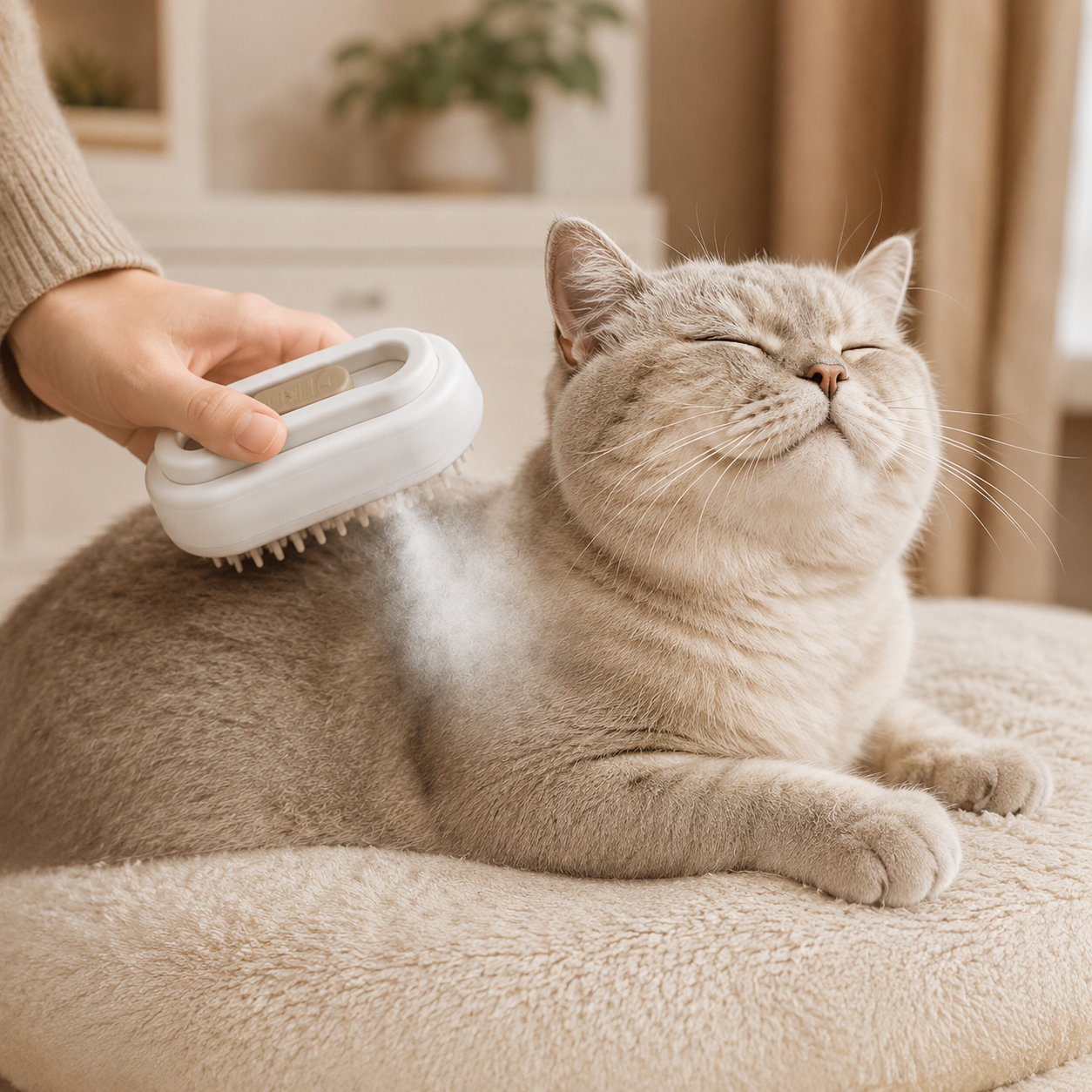 Cepillo Vaporizador para Perros y Gatos