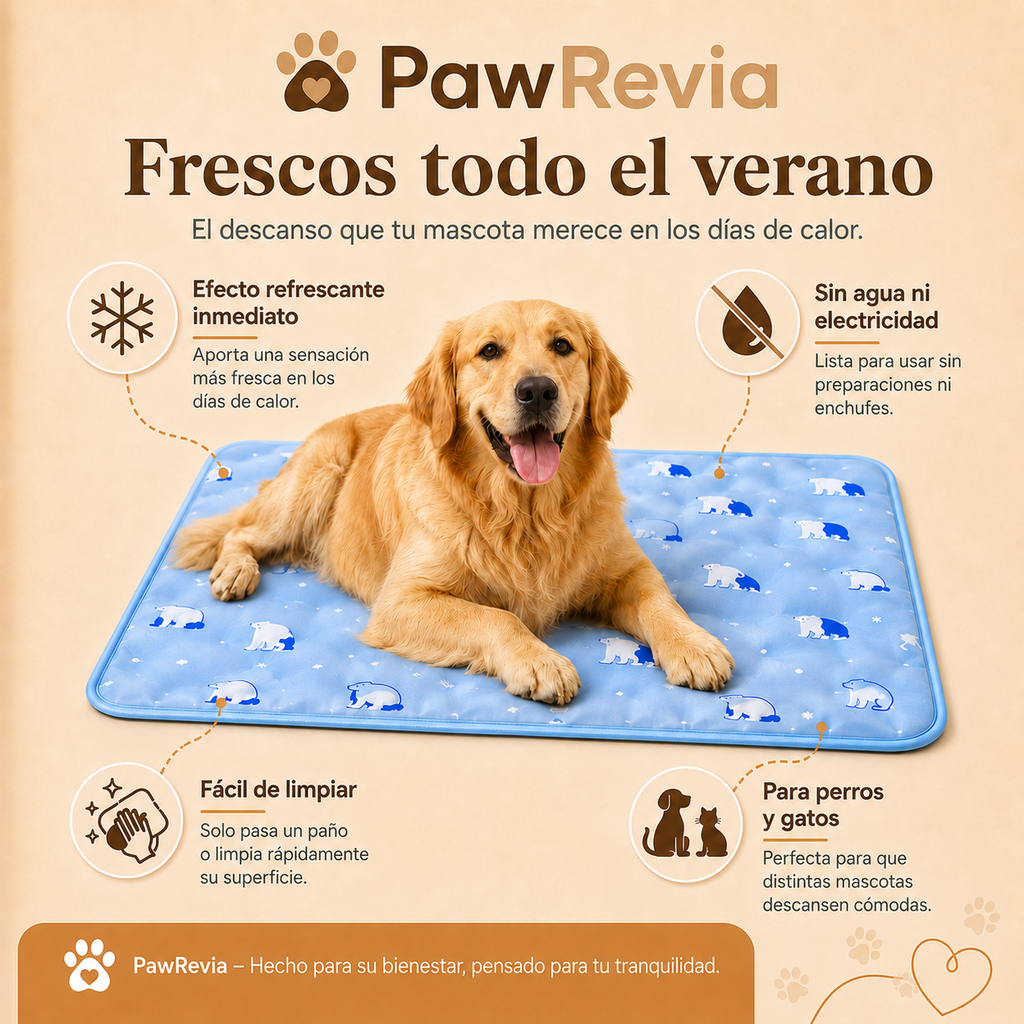 Alfombra Refrescante de Verano para Perros y Gatos