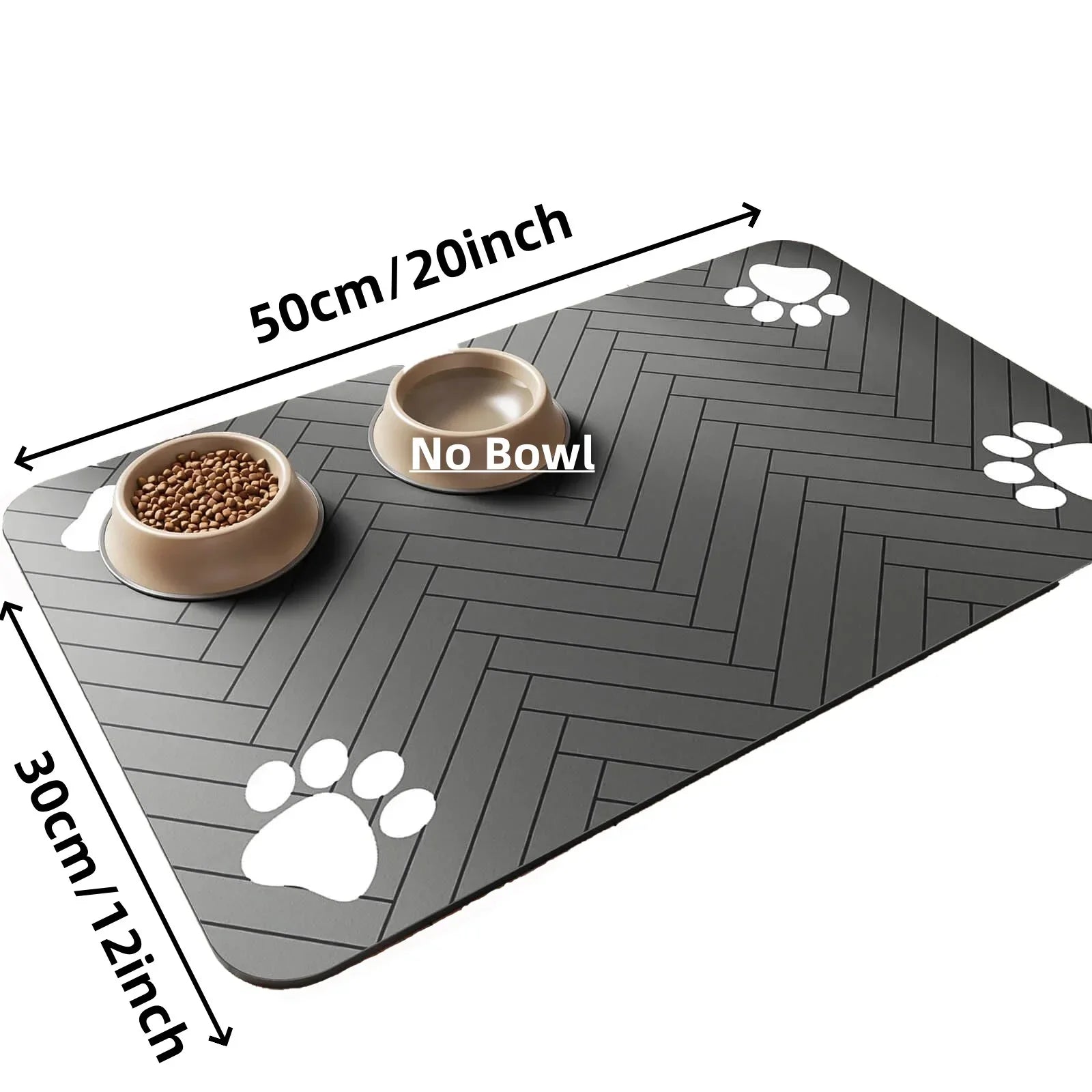 Alfombrilla Impermeable Antideslizante para Comedero de Perro y Gato 