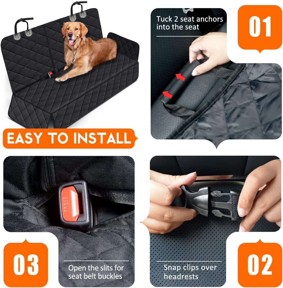 Funda Protectora para Viajes con Perros: Asiento Trasero